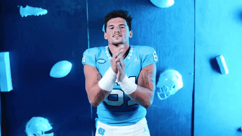 North Carolina Football GIF by UNC Tar Heels