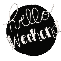 Weekend Hello Sticker