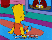 homer simpson shut up GIF