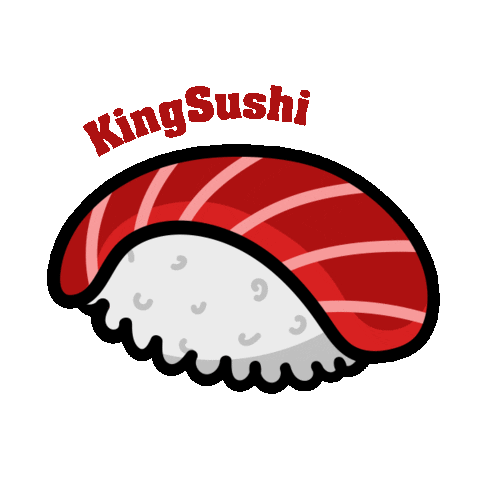 kingsushi_che giphyupload food yummy delivery Sticker
