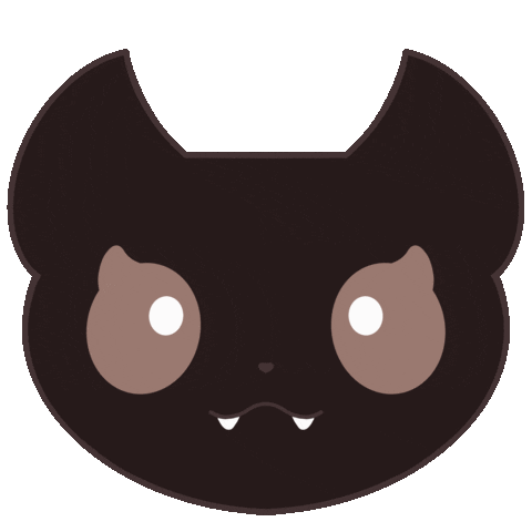 Happy Black Cat Sticker