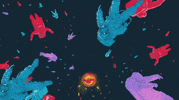 Astronaut Spaceman GIF by GASLAMPKILLER