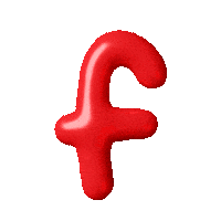 3D Letter Sticker