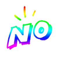 No Rainbow Colorful Typo Noagency Graffiti Sticker by No agency