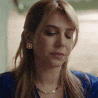 Blue Dress Smile GIF