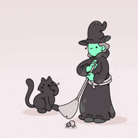 Black Cat GIF by doodles