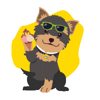 Happy Sticker by Mascotas del Oeste
