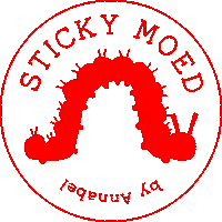 annabeldescamps stickers stamp caterpillar sticky moed Sticker