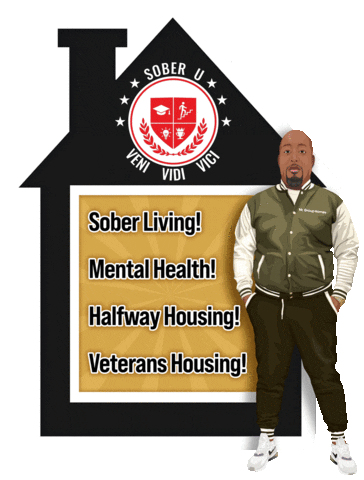 TheSoberUniversity giphyupload housing non profit organization mrgrouphomes Sticker