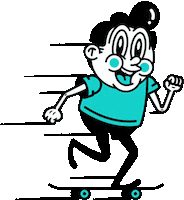 Fun Skate Sticker by Mike Stretch