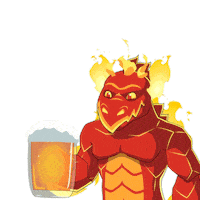 Cheers Beeroclock Sticker by Pizza Ninjas