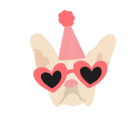 Dog Party Sticker by lushra