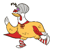 magic chicken Sticker by The Aquabats!