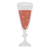 Happy Sparkling Wine Sticker by 62 The Bank