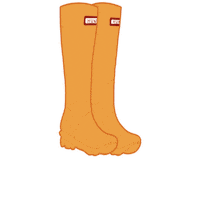 britticreative fall autumn hunter flat Sticker