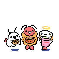 Trick Or Treat Food Sticker by pikaole