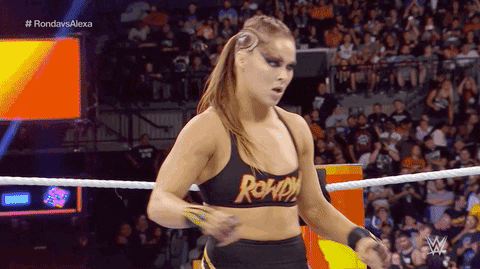 Ronda Rousey Reaction GIF by WWE