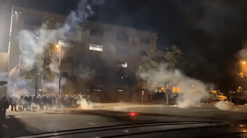 Eyewitness Reports Tear Gas at Richmond, Virginia, Police Department Protest