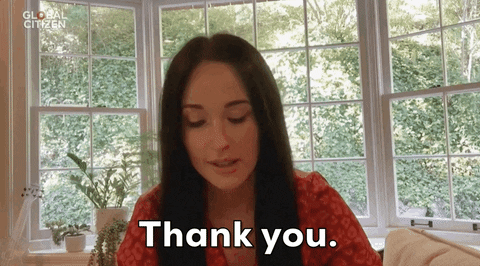Kacey Musgraves Thank You GIF by Global Citizen