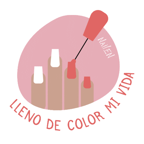 NAILENCOL color maquillaje unas pintar Sticker