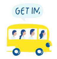 bus rachel Sticker by UCLA