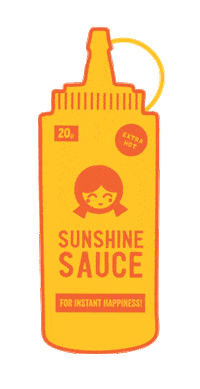 Sunshine Sauce Sticker by RACHELJPOWELL.COM