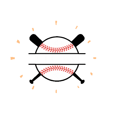 Lets Go Baseball Sticker by Camp Chipinaw