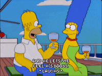 happy homer simpson GIF