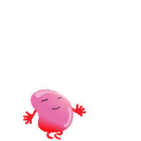 jump bean Sticker by FEMOJI