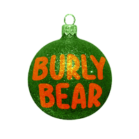 Burlybearpom christmas xmas ornament christmas decoration Sticker