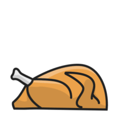 Dinner Thanksgiving Sticker by Cultura Colectiva +