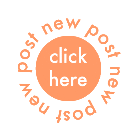Orange Click Here Sticker