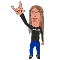 Rock Metal Sticker by 4 Extraños