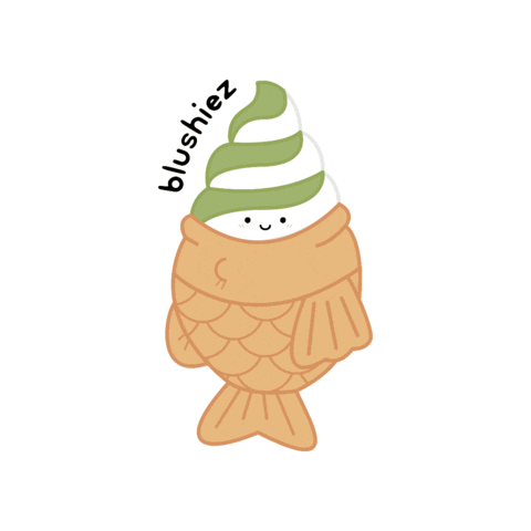 blushiezofficial kawaii plush plushie taiyaki Sticker