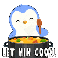 Penguin Cooking Sticker by Pudgy Penguins