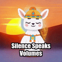 Peace Silence GIF by Llamaozi