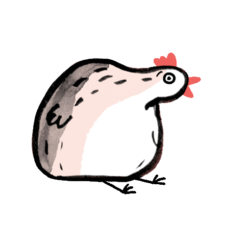 TineSchulz giphyupload tired sleep chicken Sticker