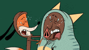 ZipZipOfficial no sad friends fox GIF