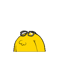 Bunny Glasses Sticker by SadBun Co.