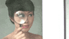 magnifying glass GIF by Yura Yunita
