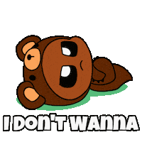 Nervous No Way Sticker by Christophers Genie