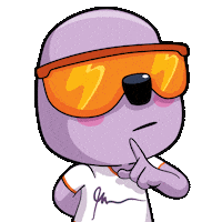 Hush Hush Shut Up Sticker by VeeFriends