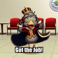 Interview Success GIF by sirduckbeth