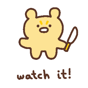 Angry Watch Out Sticker by Simian Reflux