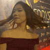 Red Carpet Hair Flip GIF by starringsarahchang