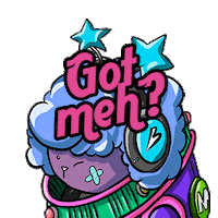 Meh Sheep Sticker by Patrick Bezalel