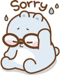 Sorry Teddy Bear Sticker by Tonton Friends