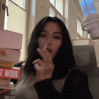 Cute Girl Smoking GIF
