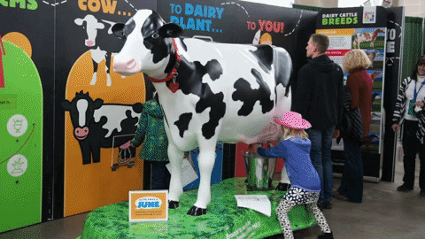 CSUSocial giphyupload kids milk cow GIF