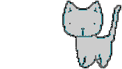 Cat Pixel Sticker by Isobel Knowles